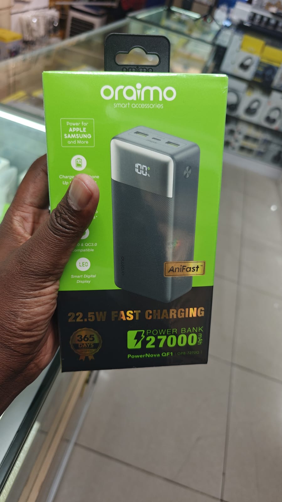 Oraimo 10000mAh 22.5W Power Bank